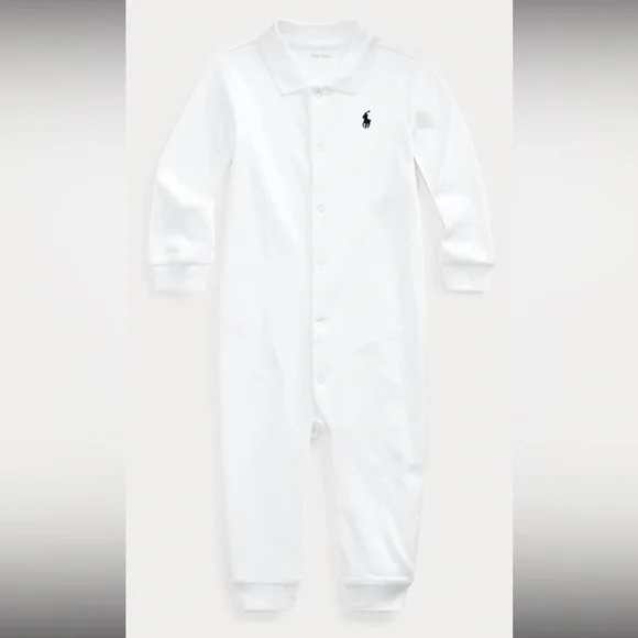 Ralph Lauren Baby One Piece Long Sleeve Playsuit Size 0-3 Months - Picture 2 of 7